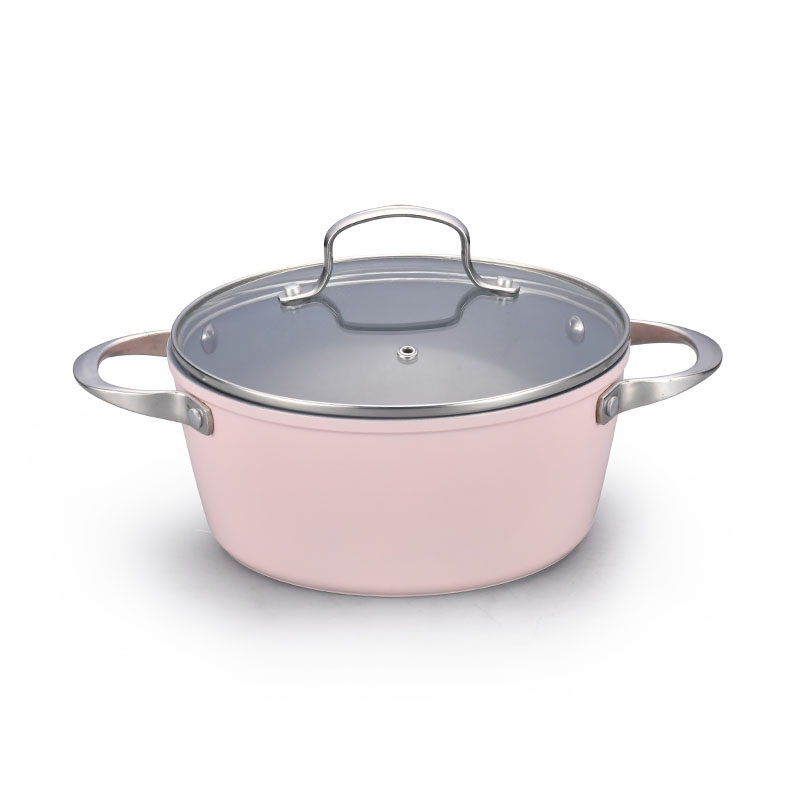 وعاء خزفي من الفولاذ المقاوم للصدأ مجموعة أدوات طبخ مزورة