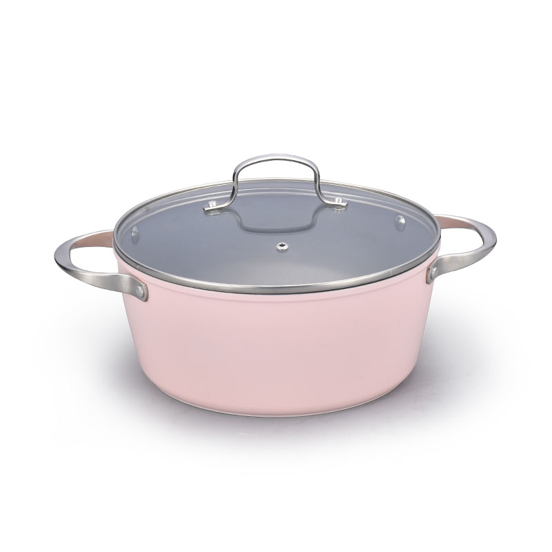 وعاء خزفي من الفولاذ المقاوم للصدأ مجموعة أدوات طبخ مزورة