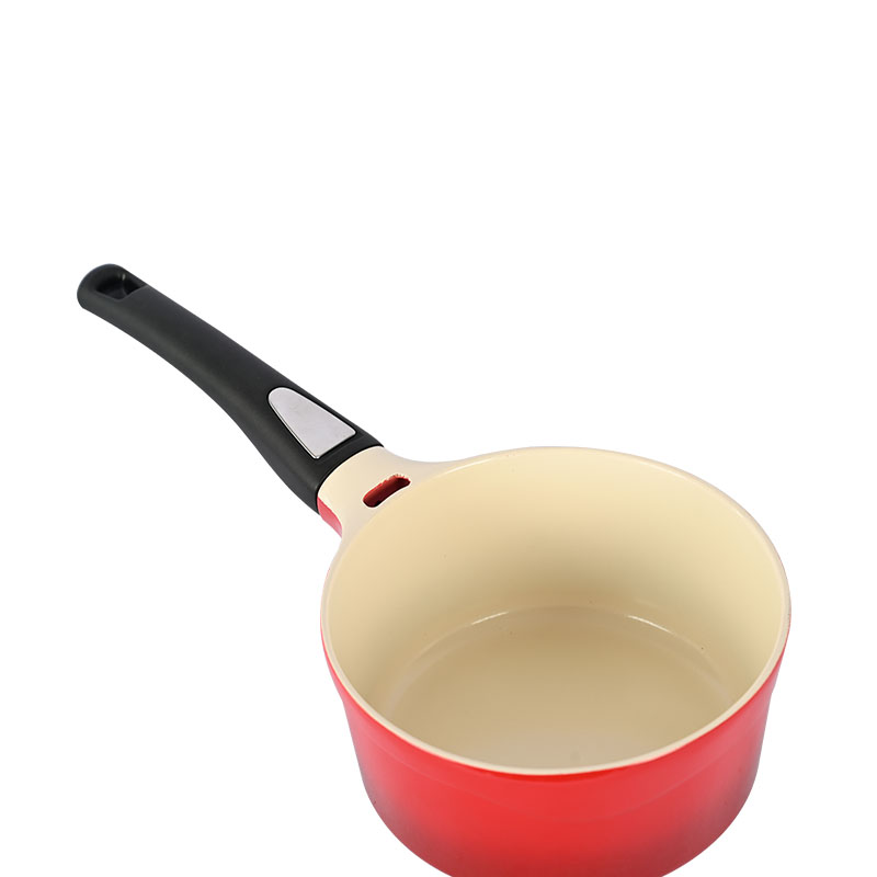 مجموعة طبخ من السيراميك الأحمر يموت أدوات طبخ مصبوب مع غطاء