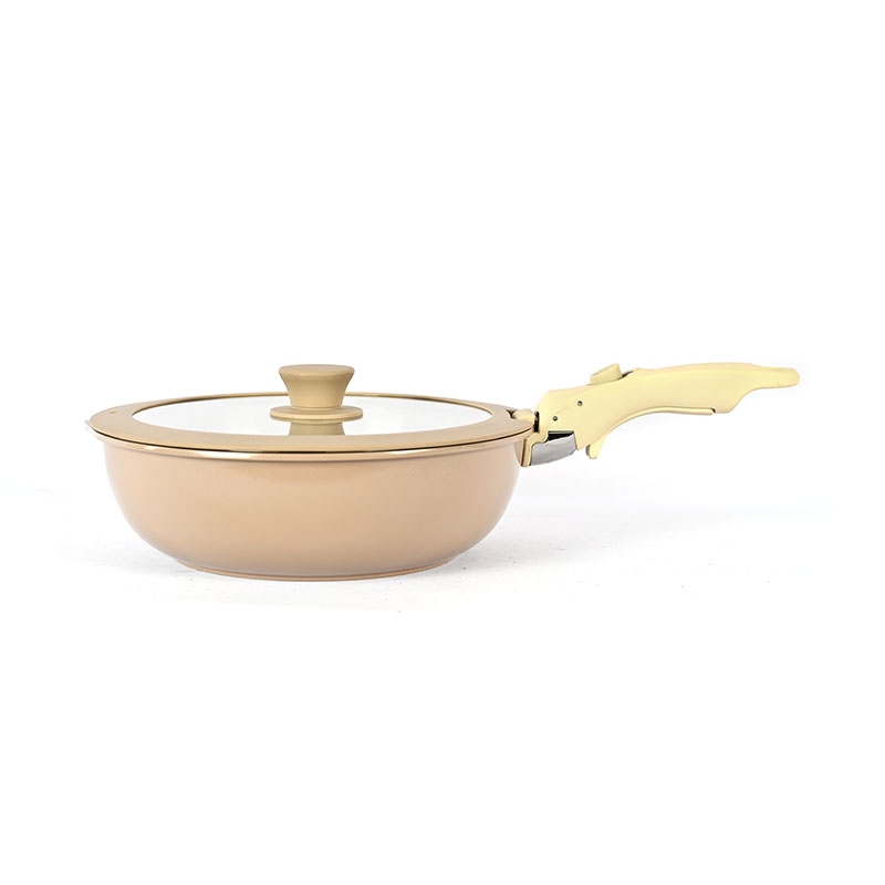 سهلة العناية بأواني أدوات الطهي المصبوب مع مقابض قابلة للإزالة