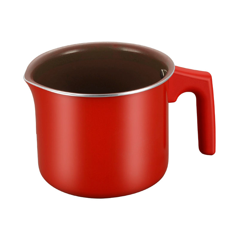 أدوات طبخ مضغوطة بمجموعة حمراء مع أغطية زجاجية