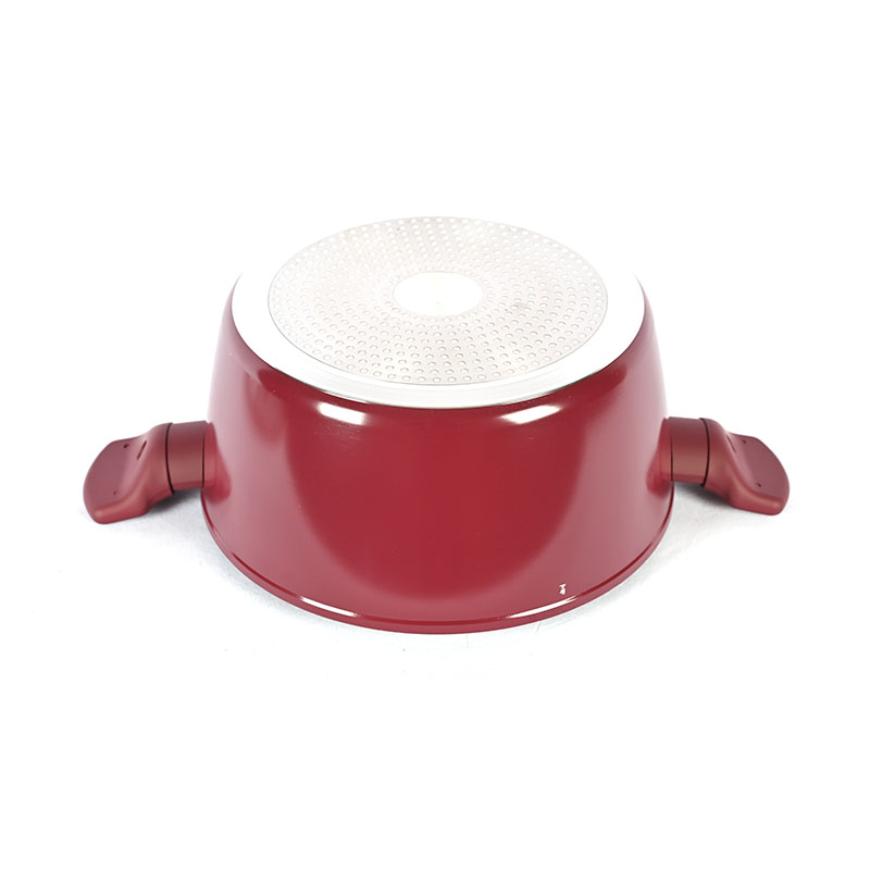 تيلامون بورغوندي أدوات طبخ مجموعة مع إكسسوارات حافة ذهبية