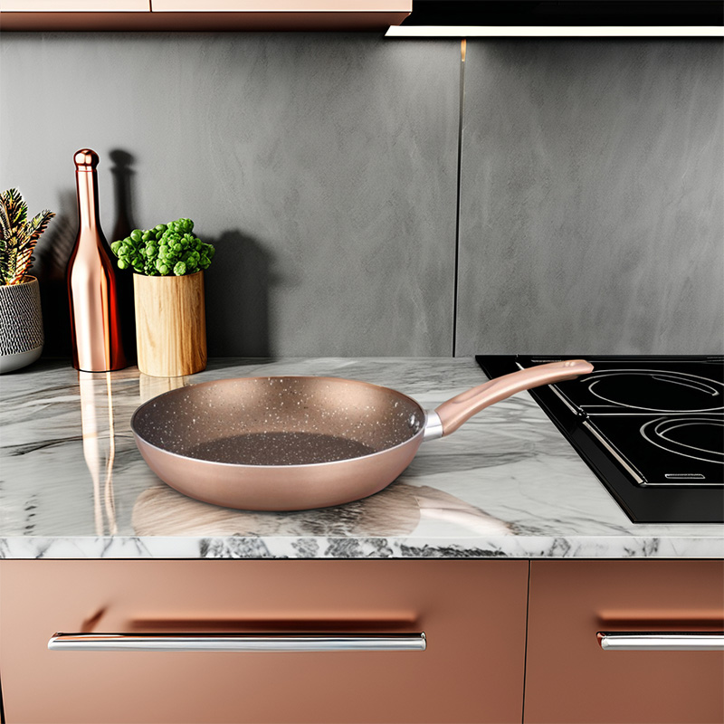 مجموعة أدوات طبخ طلاء رخام من Telamon Gold