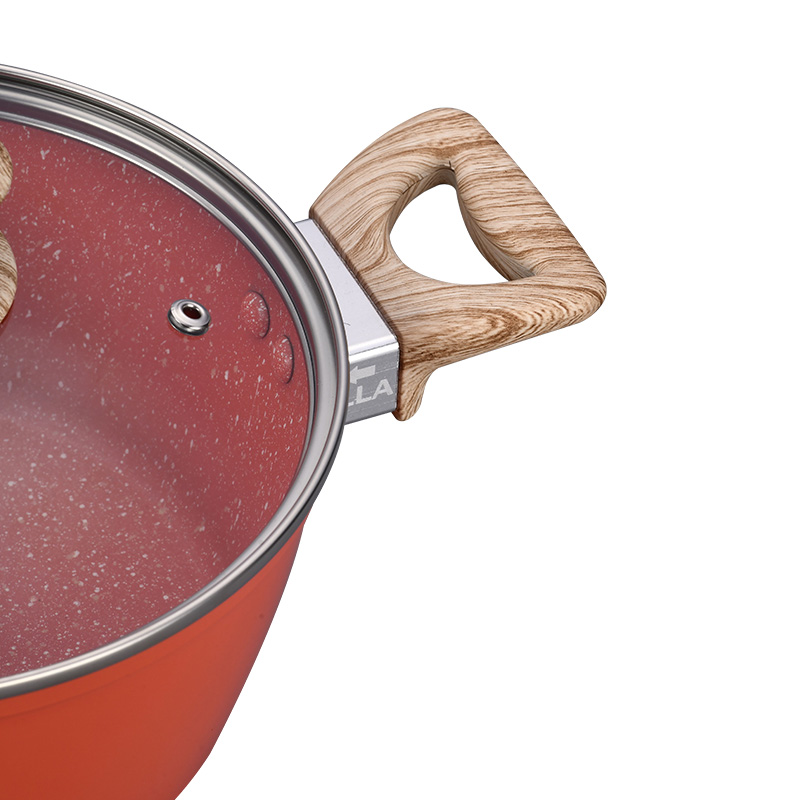 مجموعة أدوات طبخ طلاء رخام Telamon Tangerine