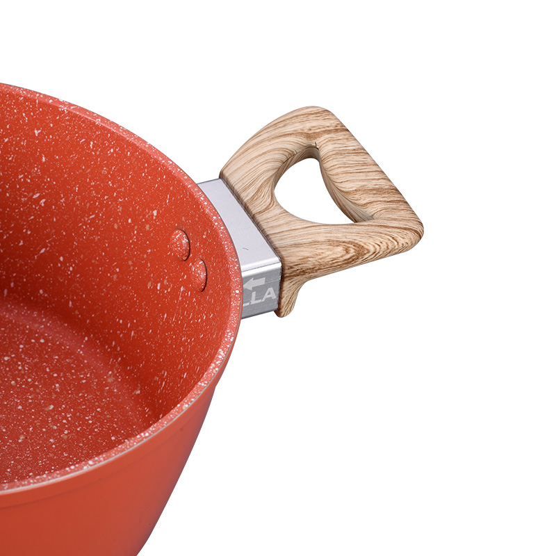 مجموعة أدوات طبخ طلاء رخام Telamon Tangerine